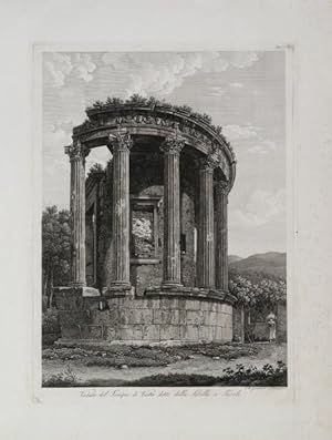 Veduta del Tempio di Vesta detto della Sibilla a Tivoli