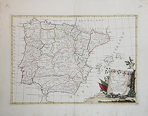 Li Regni di Spagna e Portogallo divisi nelle Sue Provincie di nuova Projezione.