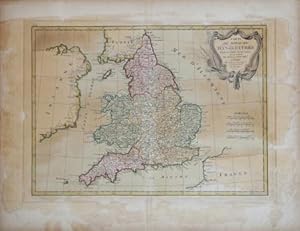 Carte du Royaume d'Angleterre. Projettee et assujettie aux Observations Astronomiques. Par Mr. Bo...