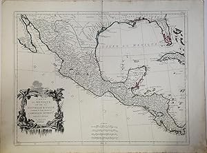 Carte du Mexique et de la Nouvelle Espagne, contenant la Partie Australe de l'Amerique Septent.le