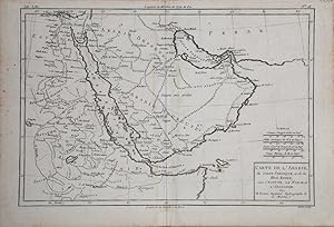 Carte de l'Arabie, du Golfe Persique, et de la Mer Rouge, avec l'Egypte, la Nubie et l'Abissinie.