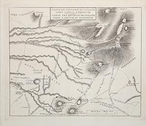 Carta de' Contorni di Collazia Gabii, Labico, e Preneste / Carte des Environs de Collatie Gaii, L...