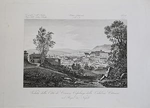 Veduta della Città di Cosenza Capoluogo della Calabria Citeriore nel Regno di Napoli