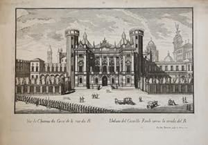 Vüe du Chateau du Costè de la rue du Po'. / Veduta del Castello Reale, verso la strada de Po'.