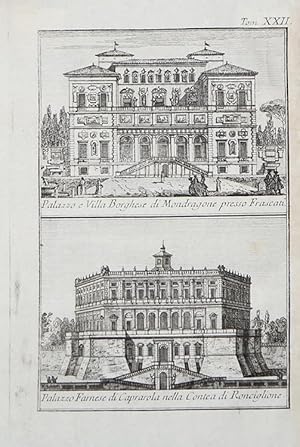 Palazzo e Villa Borghese di Mondragone presso Frascati / Palazzo Farnese di Caprarola nella Conte...