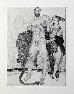 Hercules. Orig.-Radierung.