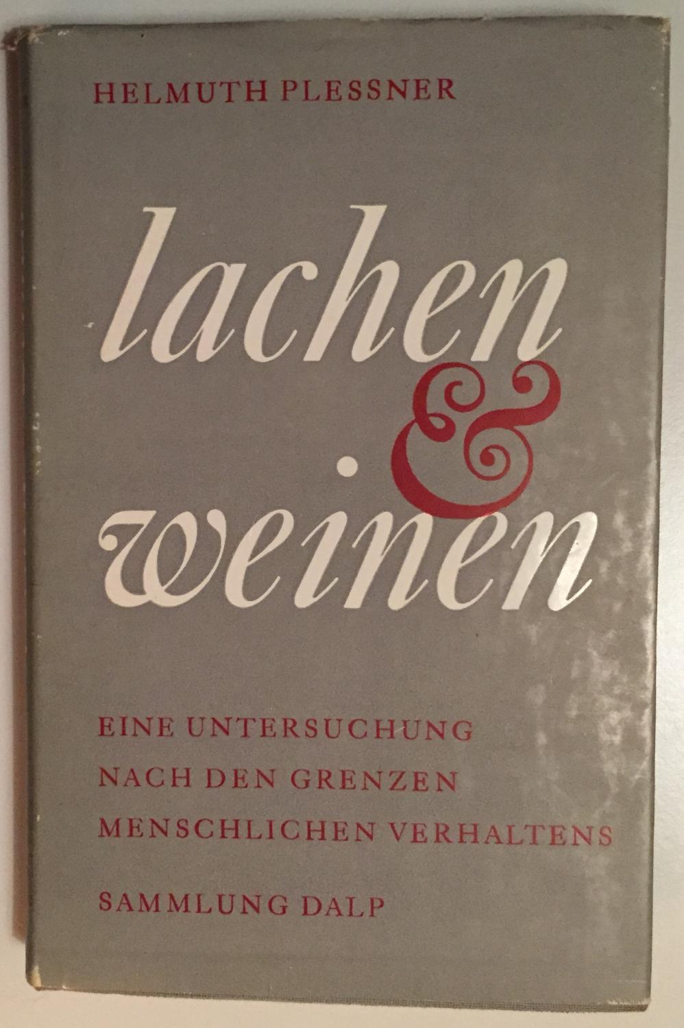 helmuth plessner lachen und weinen