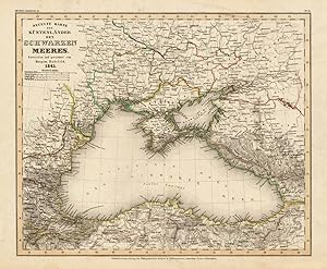 Neueste Karte der Küstenländer des Schwarzen Meeres. - Entworfen und gezeichnet vom Hauptm. Radef...