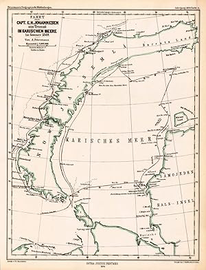 Fahrt des Capt. E.H. Johannesen aus Tromsö im Karischen Meere im Sommer 1869. Von A. Petermann.