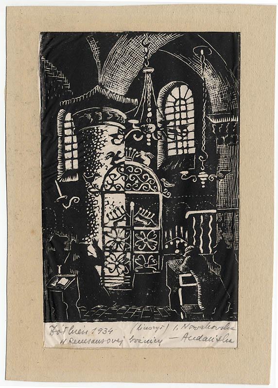 Vialibri Zolkiew 1934 W Renesansowej Boznicy Linoryt I