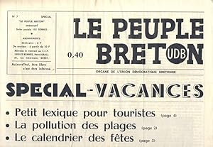 Le Peuple Breton n° 7. Spécial vacances