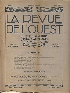 La Revue de l'Ouest Littéraire Philosophique Économique n° 15 - mars 1933