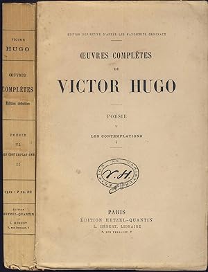 Oeuvres complètes de Victor Hugo. Poésie V et VI : Les contemplations I et II