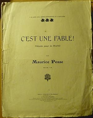 C'est une fable ! Piècette pour le piano