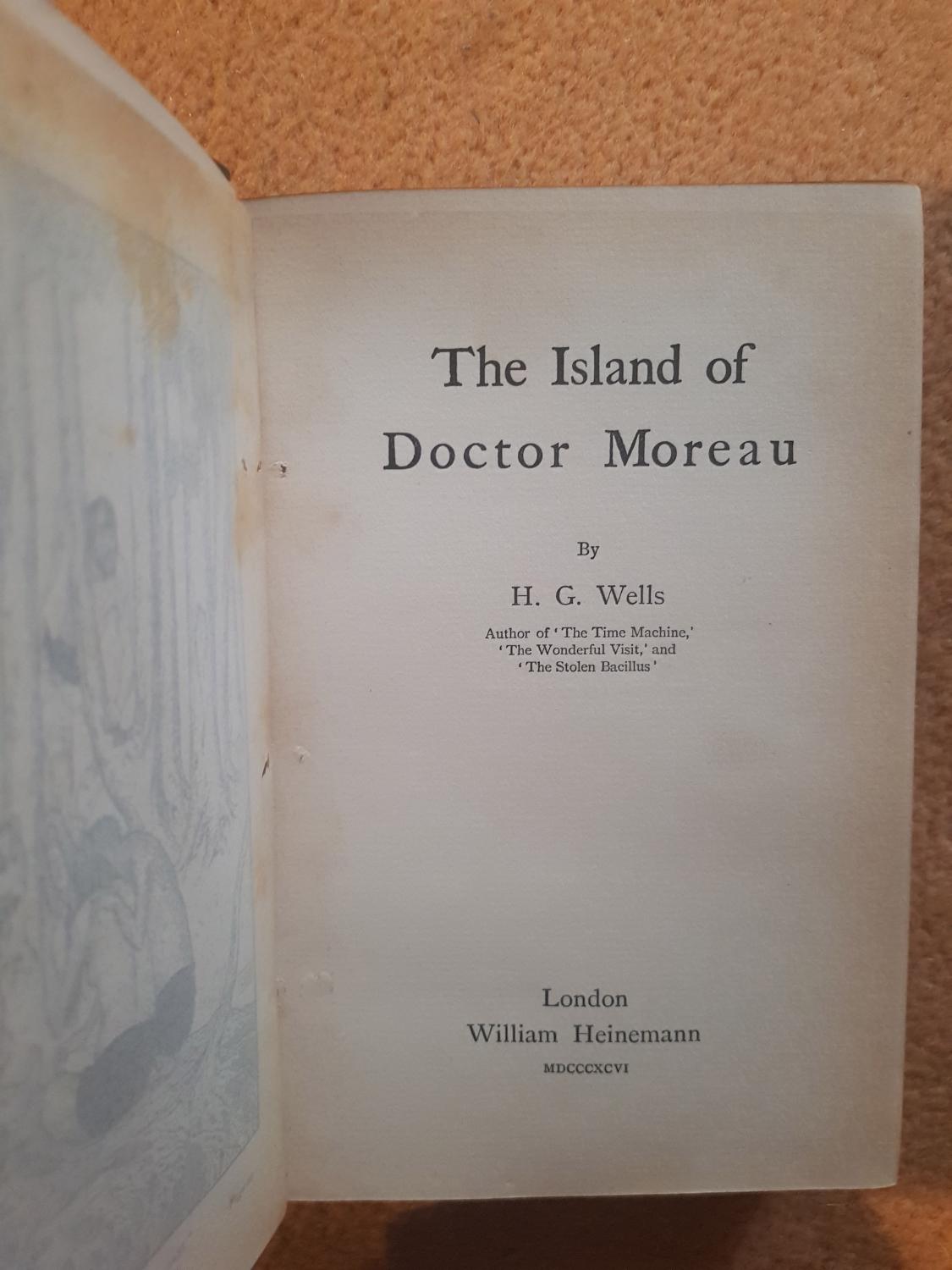 The Island of Dr. Moreau by H.G. Wells The Island of Dr. Moreau by H.G. Wells