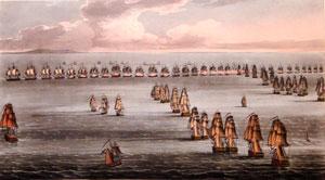 Commencement of the Battle of Trafalgar Oct. 21st 1805