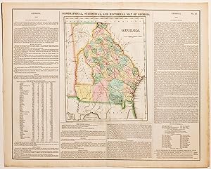 Geographical, Statistical & Historical Map of Georgia