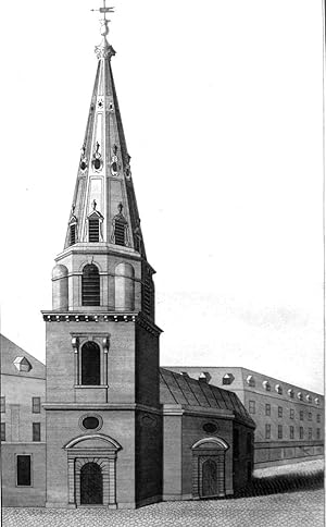 The North West Prospect of the Parish Church of St. Anthony in budge Row (London)