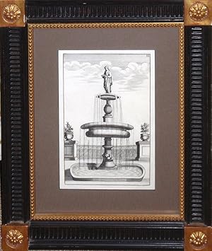 Plate 82; engraving of fountain