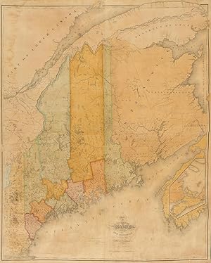 Western and North Western Frontier Defenses 1837-23 x 32 Old State Map