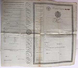 Passeport époque Napoléon 1er