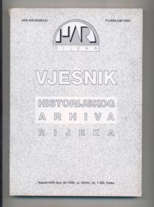 Vjesnik Historijskog Arhiva Rijeka: Bd. 32 / 1990:.