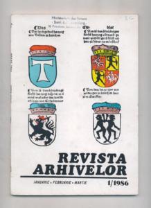 Revista Arhivelor : Organ al Directiei Generale a Arhivelor Statului din Republica Socialista Rom...