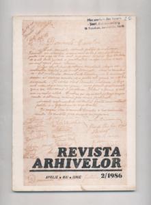 Revista Arhivelor : Organ al Directiei Generale a Arhivelor Statului din Republica Socialista Rom...