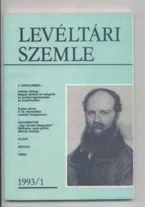 Levéltári Szemle - Archivzeitschrift. Heft 1 / 1993.