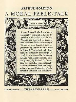 A Moral Fable-talk