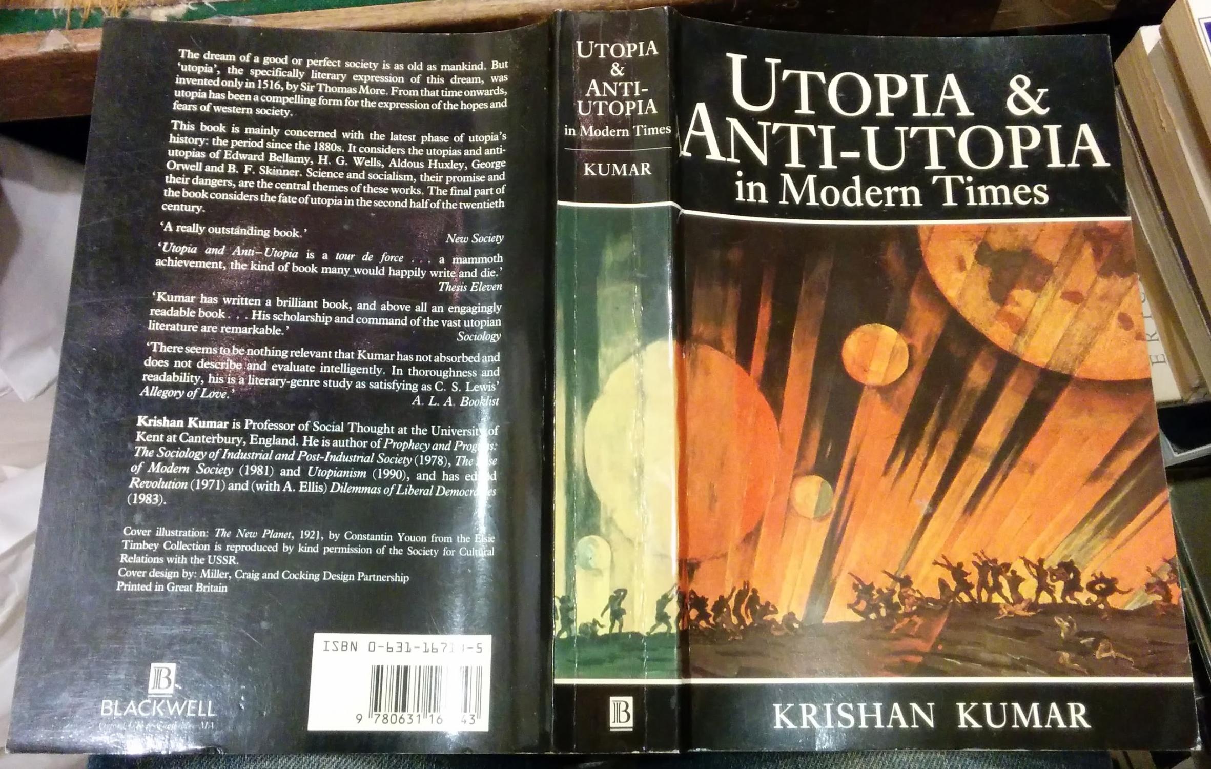 Utopia and Anti-utopia in Modern Times