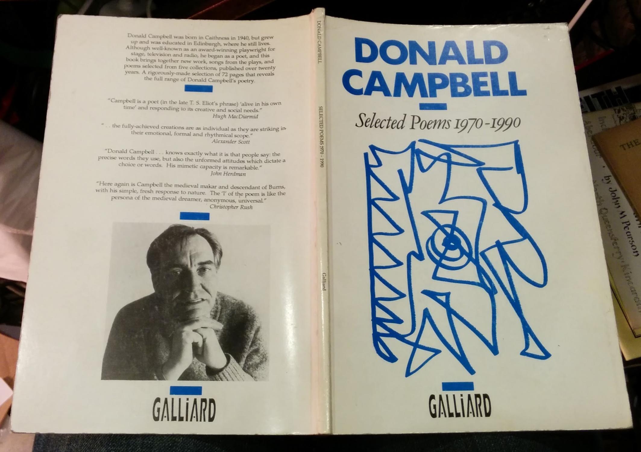 Selected Poems 1970-1990 [signed] - Campbell, Donald