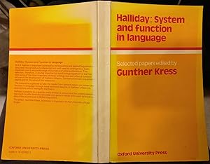 System and Function in Language: Selected Papers
