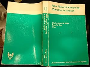 New ways of analyzing variations in English