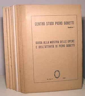 CENTRO STUDI PIERO GOBETTI - QUADERNI 1 - 12 - CON UNA LETTERA FIRMATA DA NORBERTO BOBBIO INDIRIZ...