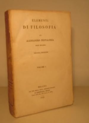 ELEMENTI DI FILOSOFIA - VOLUME PRIMO