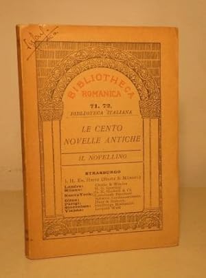 IL NOVELLINO - LE CENTO NOVELLE ANTICHE - BIBLIOTECA ITALIANA 71-72