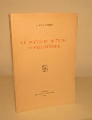 LE POETICHE CRITICHE NOVECENTESCHE