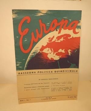 EUROPA - RASSEGNA POLITICA QUINDICINALE - ANNO I N. 1 - 30 APRILE 1945