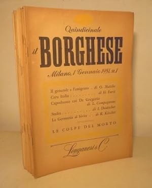 IL BORGHESE - QUINDICINALE - ANNO II - 1951 - 20 NUMERI