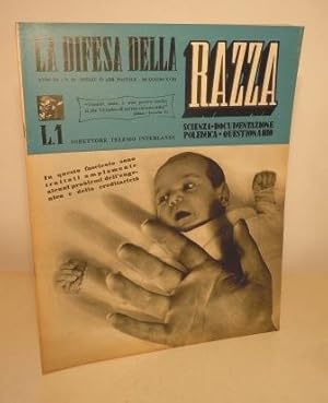 LA DIFESA DELLA RAZZA - SCIENZA DOCUMENTAZIONE POLEMICA - ANNO III - N. 18 - 20 LUGLIO 1940