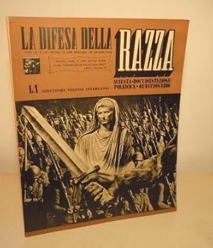 LA DIFESA DELLA RAZZA - SCIENZA DOCUMENTAZIONE POLEMICA - ANNO III - N. 16 - 20 GIUGNO 1940