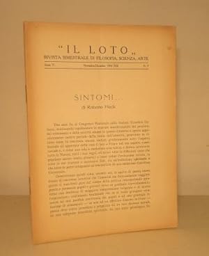 IL LOTO - RIVISTA BIMESTRALE DI FILOSOFIA SCIENZA ARTE - ANNO V - N. 3 - NOVEMBRE-DICEMBRE 1933