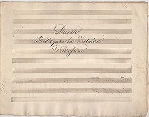 Duetto nell'Opera la Zelmira [Manoscritto musicale, metà XIX secolo]