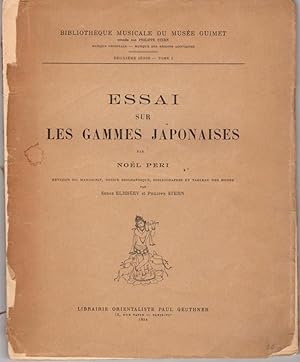 Essai sur les gammes japonaises. Revision du manuscrit, notice biographique et tableau des modes ...