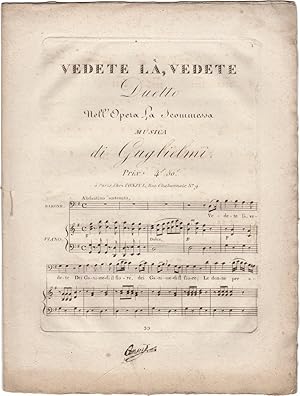 Vedete, là vedete. Duetto nell?Opera La Scommessa [Canto e pianoforte]