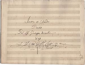 Amore vi chiedo. Duetto [dall'opera Teresa e Claudio], ad?uso di me Gius.e Lapi [Manoscritto musi...