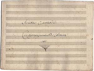 Arietta cantabile con accompagnamento di Chitarra [Manoscritto musicale, dat. 1802]