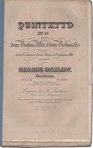 Quintetto N° 19 pour deux Violons, Alto et deux Violoncelles ou pour deux Violons, deux Alto?s et...