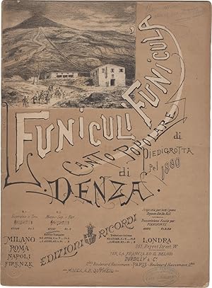 Funiculì Funiculà. Canto popolare di Piedigrotta pel 1880 [Spartito illustrato da Alfredo Edel]